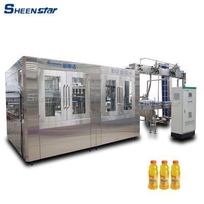 China Hot Selling Beverage Automatic Juice PET Bottle Filling And Packing Machine for sale