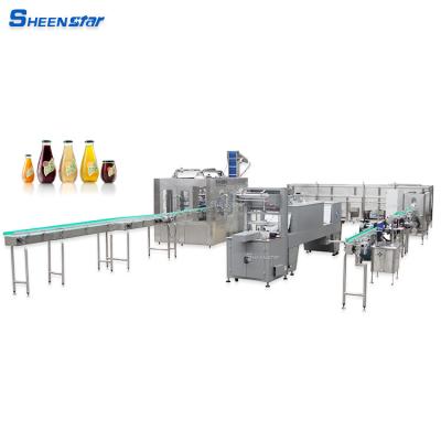 China Hot Sale Beverage Glass Bottle 6000 Bph Juice Filling And Packing Machine for sale