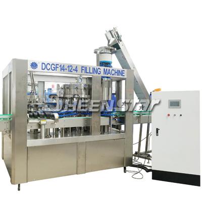 China Washing Filling Capping 3 in 1 Automatic Hot Drinks Alcohol Drink Wine Glass Bottle Filling Bottling Machine Line for sale