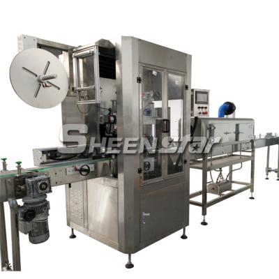 China Automatic Thermal Shrink Sleeve Beverage PVC Labeling Machine for sale