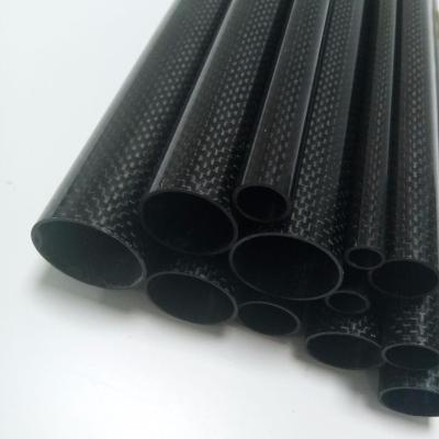 China Vehicles & Remote Control Toys 1 Roll Wrapped Glossy 3K Carbon Fiber Tube 3K Outer Diameter 10mm 12mm 14mm 16mm 18mm 22mm 24mm 26mm 28mm 30mm 32mm Length500mm for sale