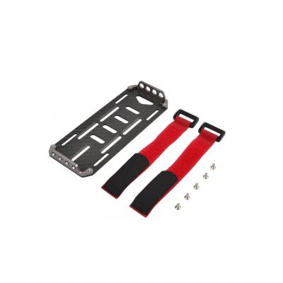 China Vehicles & Remote Control Toys Black Carbon Fiber Battery Holder Plate with Link for 1:10 Scale RC Crawler Car Traxxas Hsp Redcat Tamiya Axial SCX10 D90 for sale