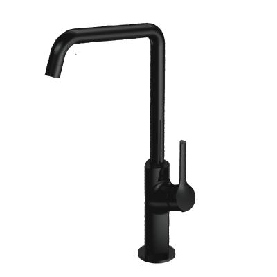 China Kitchen modern black faucet hot new style for sale