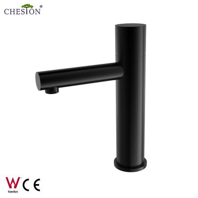 China CE WaterMark Basin Faucet Bathroom Basin Faucets Brass Metered Matte Black Plated Mixer Taps for sale