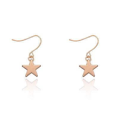 China High Quality Y2K Style Fashion Simple Handmade Five-pointed Star Dangle Earrings For Women Ear Jewelry for sale