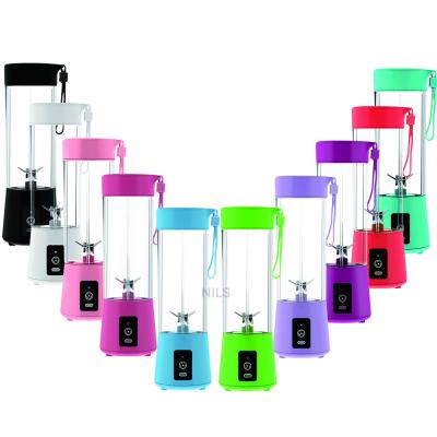 China Ice Crusher Portable 400ml USB Can Crush Ice Cube Mini Portable Fruit USB Personal Blender With 6 Blades for sale