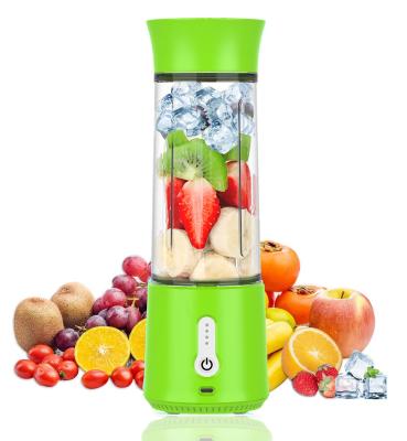 China Ice Crushing Electric Juicer 500ML Smoothie Blender Cup 6 Blade Portable Mini Blenders USB Cordless Press Charging Manual Juicer Cup for sale