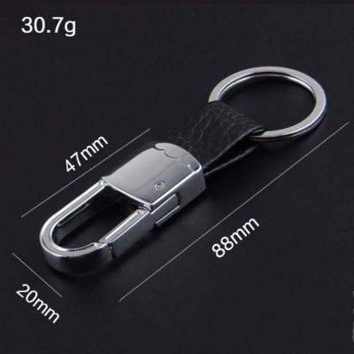 China Luxury Men Car Key Fob Key Chain Accessories For Men Designer Gold Silver Metal Leather Key Chain For Car Keys for sale