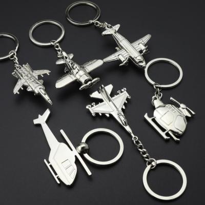 China Promotion Gift Airplane Aircraft Keychains Metal Aircraft Key Chain Keyfob Keychain Birthday Gifts for sale