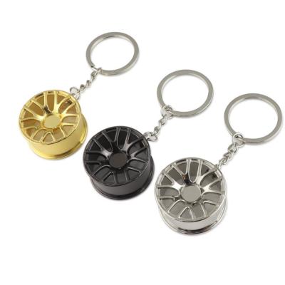 China Creative Hub Rim Model Keyring Man Gift Wheel Car Key Chain Key Chain for sale