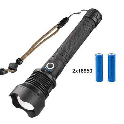 China High Powerful Portable Usb LED Rechargeable Tactical Flashlight XHP50 Aluminum Alloy Tactical Led Flashlight for sale