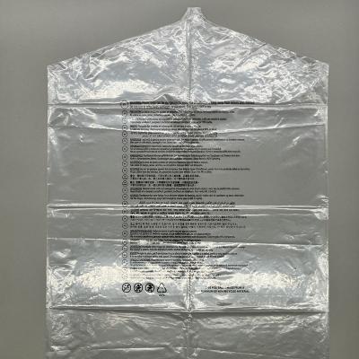 China Recyclable Recycled Factory Customized Incline Marginal Punctured Choking Garment Warning Polybag for sale