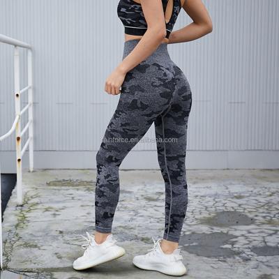 China High Quality Breathable Fitness Sports Pants Seamless Workout Women Yoga Leggings With Pocket for sale