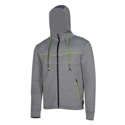 China Breathable Custom Full Zipper OEM Zipper Hood Outside Hoodies Man Jacket Pocket for sale