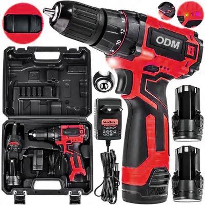 China Cordless Electric Tools Handheld Power Drills Combi Drill 12V / 16.8V Lithuim Ion Battery Brush Motor Electric Drill 0.8-10mm Chuck for sale