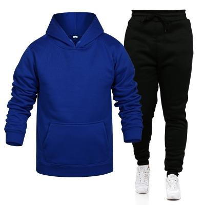 China Anti-pilling Newest Custom Hoodie Set Custom Sweatsuit Jogger Mens Sweatpants Hoodie Set for sale