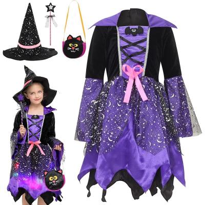 China Dress up the kids Halloween witch costume for sale