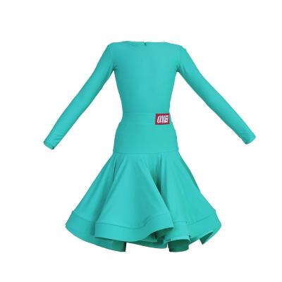 China Enterprise Latin Charming Costume Dance Rules Performance Competition Dress Female Children Professional Latin High-end Event Training Dancing for sale