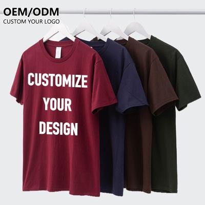 China Plain Cotton Men's Manufacturer Tee Anti-pilling Logo T-shirts Custom Print Camiseta Graphic Mens Sublimation Designs T-shirt T-shirt For Men for sale