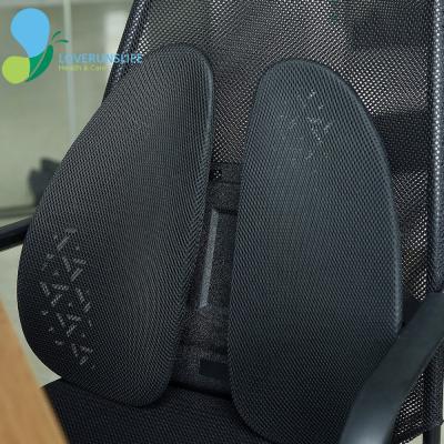 China Loverunslife Design PORTABLE Ergonomic Chair Cushion Support Orthopedic Back Car Lumbar Cushion For Back Car Truck Drive Cushion for sale