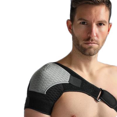 China Double Shoulder Compression Elasticity Shoulder Brace Breathable Professional Sport Adjustable Breathable Brace Support for sale