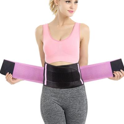 China Comfortable Breathable Women's Elastic Waist Support Belt Elastic Slimming Spandex / Neoprene Lumbar Support for sale