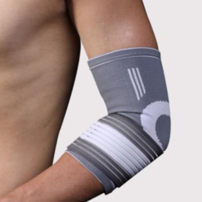 China Adjustable Elasticity Breathable Adult Sports Elbow Brace Adjustable Breathable Nylon Wrap Strap Elbow Brace For Training for sale