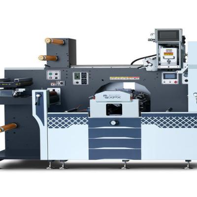 China MDC-360 más dos estaciones de flexo de rodillo a rodillo estampado en frío y máquina de corte de matriz de matriz plana o máquina de matriz rotativa en venta