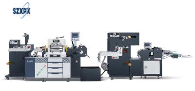 中国 PLC Control Barcode Label Die Cutting Machine High Efficiency For Paper / Plastic Material 販売のため