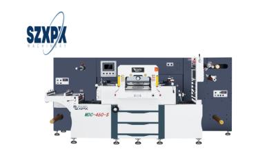 China Speed PLC Controlled Flatbed Die Cutting Machine 460mm Max Feeding 700mm Diameter zu verkaufen