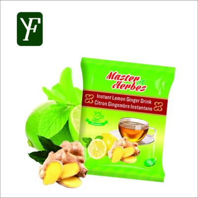 China Customize Health Benefits Prime Herbal Ginger Drink Instant Lemon Ginger Beverage for sale