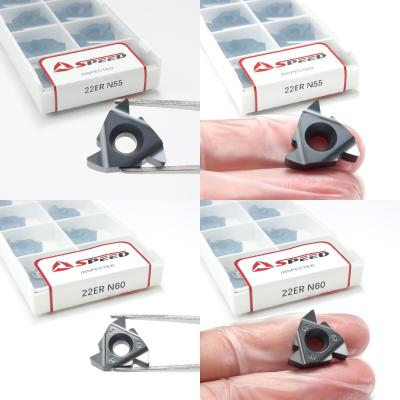 中国 Carbide Threading Inserts 16ERAG60 16IRAG60 16ER AG55 11IR 16IR 22IR PVD CVD Coating For Thread Cutting 販売のため