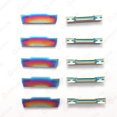 Chine Nano Blue MGMN MRMN Tungsten Carbide PVD/CVD Cnc Insert Coated Grooving Inserts à vendre