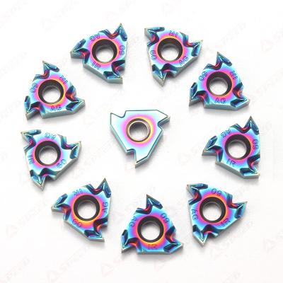 China Insertores de rosca de carburo 11IR 16IR 22IR Cortador de rosca para recubrimiento de DLC de Alu Nano-azul en venta