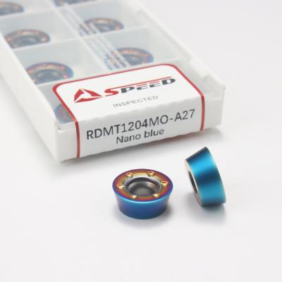 Chine Insert de fraisage au carbure durable revêtement nano bleu APMT/RDMT Insert pour les applications de métallurgie à vendre