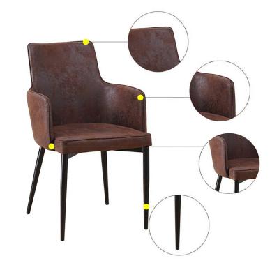 China (Others) Adjustable Modern Tufted Upholstered Dining Chairs With Armrest / Wooden Dining Chair for sale