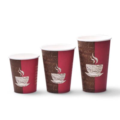 China Paper Cup Supplier 100% Biodegradable Disposable Coffee Paper Cup for sale