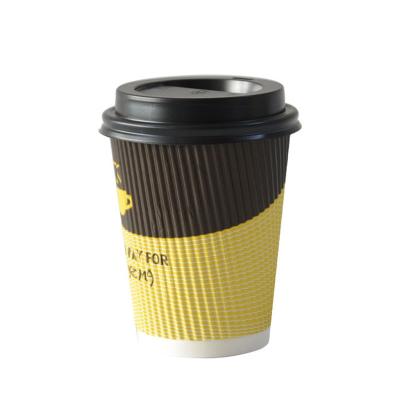 China Hot drink paper cups disposable paper coffee cup for beverage for sale