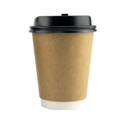 China Customizable disposable kraft paper cup coffee milk water juice cup for sale