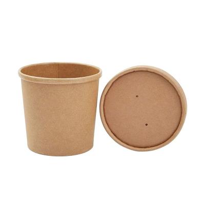 China Food storage containers disposable kraft paper boxes packaging cup paper bowl for sale