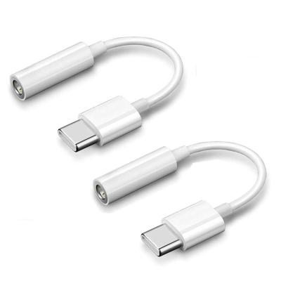 China Convenient USB C to AUX earphone. Jack Adapter Type C Jack Earphone Cable 3.5mm for sale