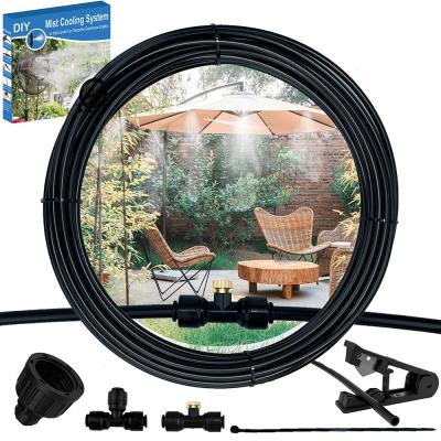 China DIY Garden Mist System for Outdoor Mist Cooling System with Quick Install Kit for Fan Patio Garden Greenhouse Trampoline 5M for sale