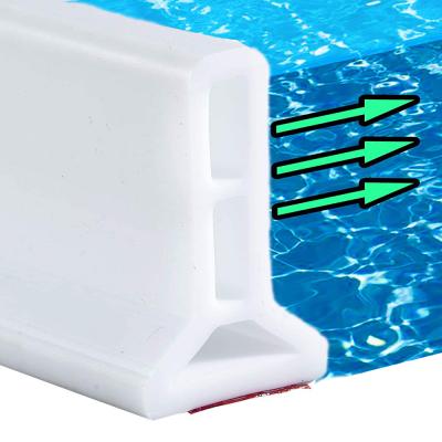 China New Modern 39 Inch Folding Bathroom Threshold Water Dam For Shower Stall Stay Stopper Dry Water Blocking Strips Step Down Splash Guard for sale