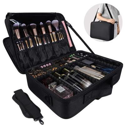 China Fashion Factory New Product Women Makeup Bag 2 Layers Makeup Case Travel Bag Makeup Bag for sale