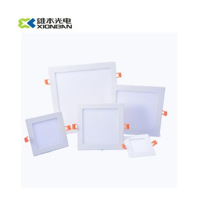 China Modern Slim Slim LED Panel Light Factory Panel Light Square Free Led Panel Lamp for sale