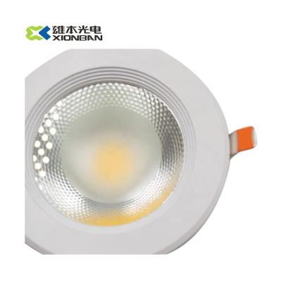 China Modern Glass Panel Light COB Recessed Lamp Led Panel Light High Brightness Ceiling Spot Light Downlight Round Glass Modern IP20 for sale