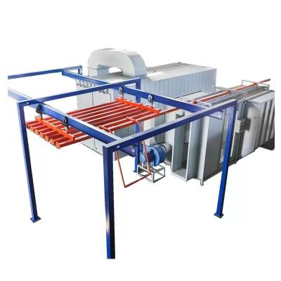 China Building Material Stores Powder Painting Equipment Factory Manual Turnkey Electrostatic Powder Coating Production Line for Metal Surface Finishing for sale