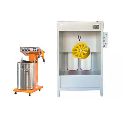 China Building Material Shops Ailin Custom Manual Powder Coating Machine System With Electrostatic Powder Coating Gun + Powder Coating Spray Booth for sale