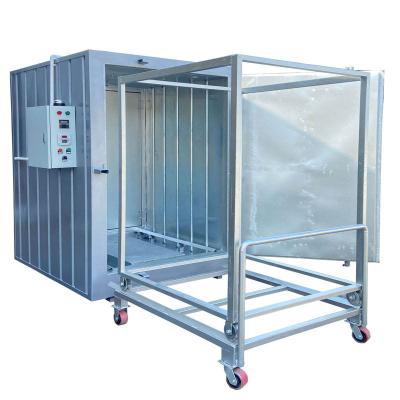 China Building Material Stores Ailin High Heat Efficiency Metal Coating Machinery Electric Powder Coating Batch Spray Furnace/Drying Treatment Furnace for sale