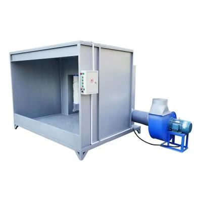 China Building Material Shops Ailin Hot Selling Electrostatic Manual Powder Coating Machine Paint Spray Booth With Filter System for sale